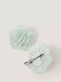 Monsoon hair clips bridesmaid flower sage pack of 2, imported from the UK