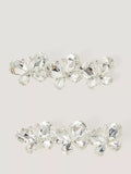 Monsoon kids butterfly hair clips pack of 2 silver, UK version