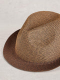 White Stuff natural paper trilby hat (British brand)