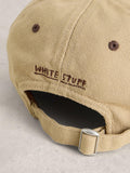 White Stuff baseball cap natural brown colour block, imported from the UK