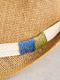 White Stuff paper trilby hat natural (British brand)