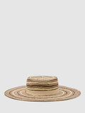 Reiss Tatiana stripe straw hat, UK version