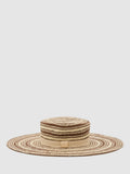 Reiss Tatiana stripe straw hat, UK version