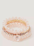 Monsoon flower pearl beaded bracelets pack of 6 - British product