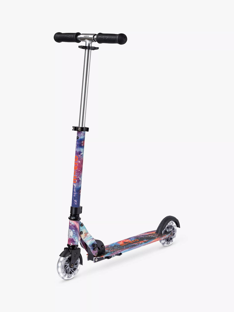 Micro Scooters Sprite LED Intercosmic scooter with glow-in-the-dark frame, imported from the UK