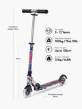 Micro Scooters Sprite LED Intercosmic scooter with glow-in-the-dark frame, imported from the UK