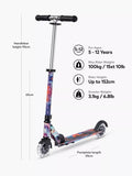 Micro Scooters Sprite LED Intercosmic scooter with glow-in-the-dark frame, imported from the UK