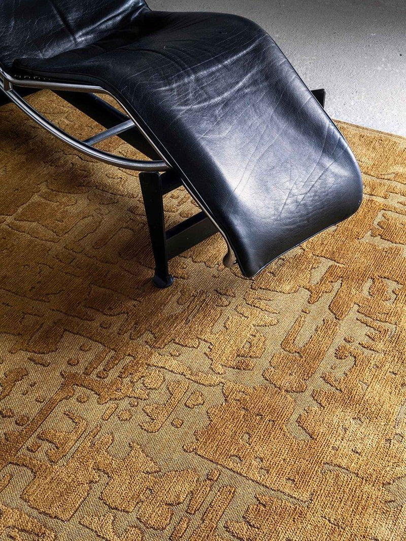 Louis De Poortere Baobab Madagascar rug Gold 140x200cm, UK version