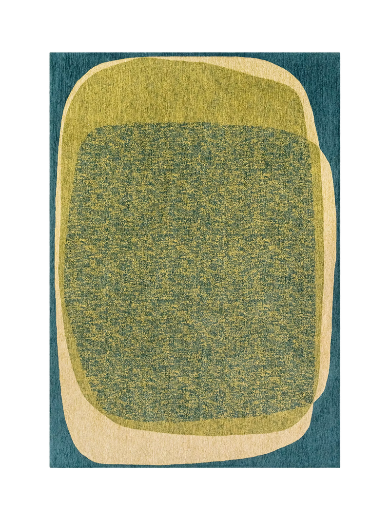 Louis De Poortere Marble Larch rug in green 140x200cm - British product