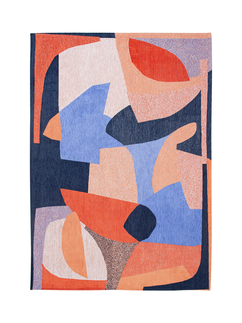 Louis De Poortere Shapes abstract rug multi 140x200cm, UK version
