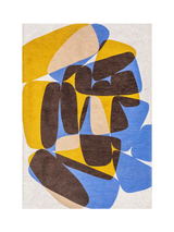 John Lewis Louis De Poortere Stones Abstract Rug, Blue, 140 x 200 cm- Buy online at McGrocer