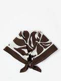Mint Velvet brown print square scarf 70cm - British product