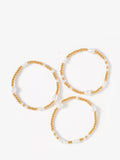 Mint Velvet gold friendship bracelet pack of 3 (British brand)