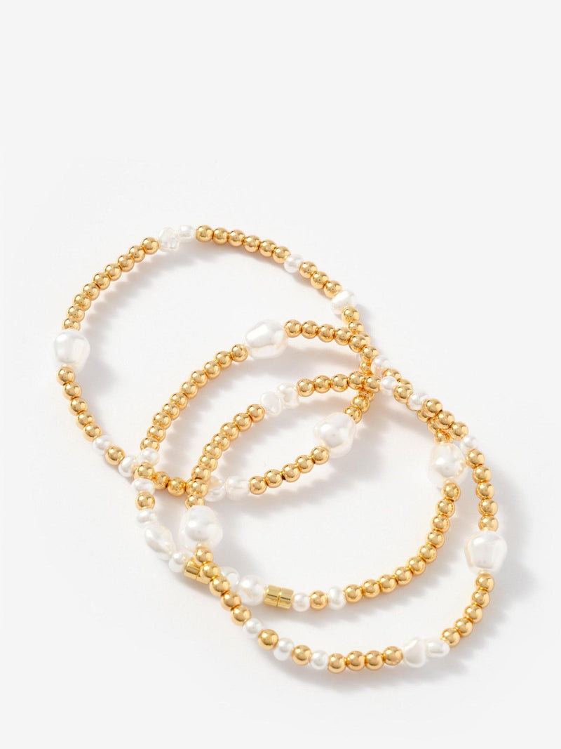 Mint Velvet gold friendship bracelet pack of 3 (British brand)