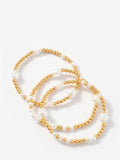 Mint Velvet gold friendship bracelet pack of 3 (British brand)
