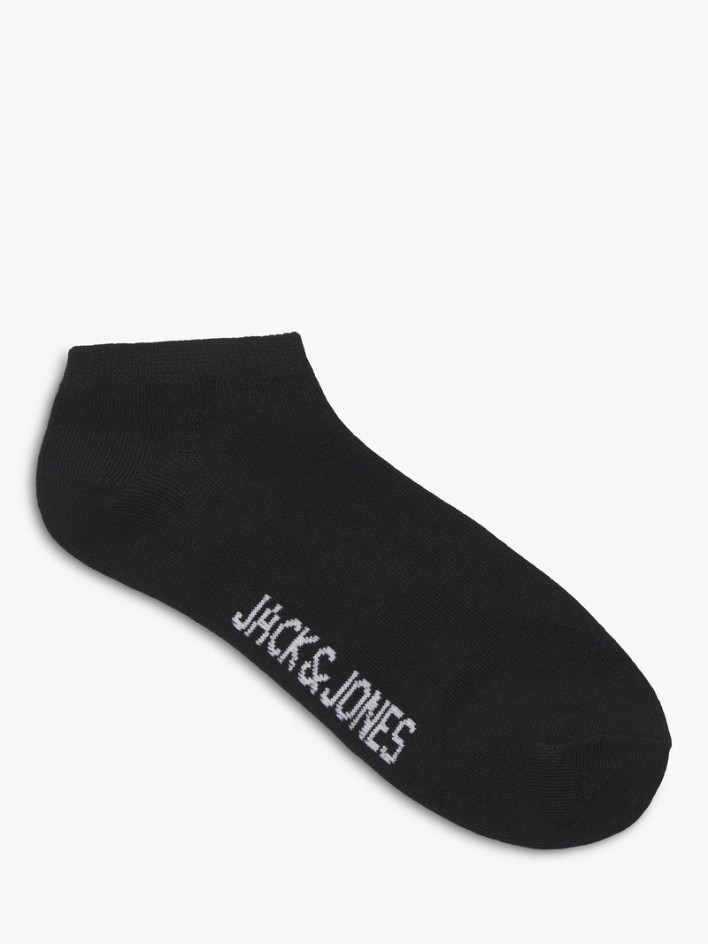 Jack & Jones kids trainer socks pack of 5 black, imported from the UK