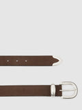 Reiss suede western belt chocolate brown, imported from the UK