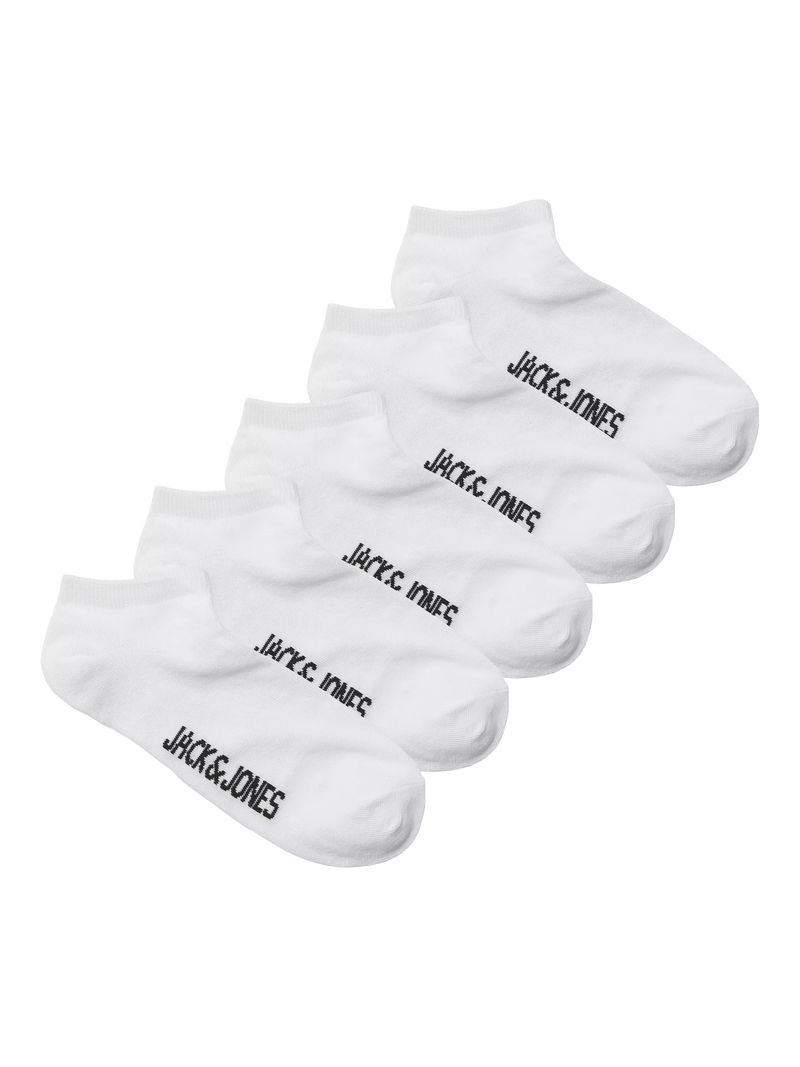 Jack & Jones kids trainer socks 5-pack white (British brand)