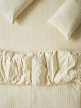 John Lewis Piglet in Bed Slumber Stripe Cotton Fitted Sheet Super King- Buy online at McGrocer