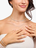 Thomas Sabo cubic zirconia necklace in 925 silver (British brand)