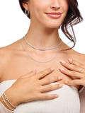 Thomas Sabo cubic zirconia necklace in 925 silver (British brand)