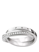 John Lewis THOMAS SABO Together Forever Ring Silver- Buy online at McGrocer