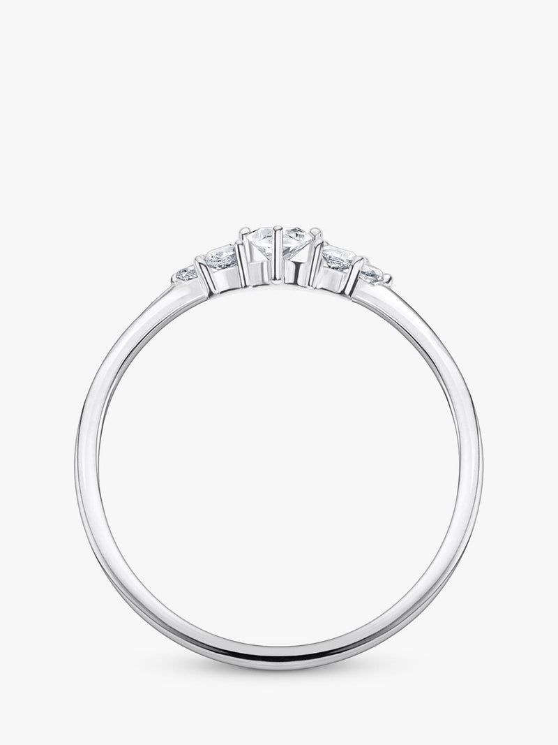 THOMAS SABO cubic zirconia ring in sterling silver (British brand)
