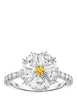 John Lewis THOMAS SABO Crystal Daisy Cocktail Ring, Silver- Buy online at McGrocer