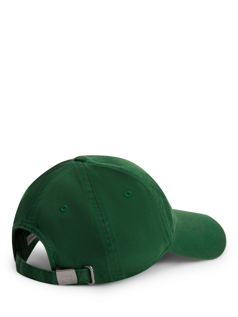Tommy Hilfiger flag embroidery baseball cap green, imported from the UK