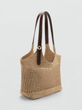 Mango woven tote bag adjustable shoulder strap, imported from the UK