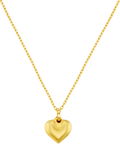 Orelia waterproof domed heart necklace gold plated - British product