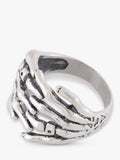 Serge DeNimes sterling silver skeleton hands cocktail ring - British product