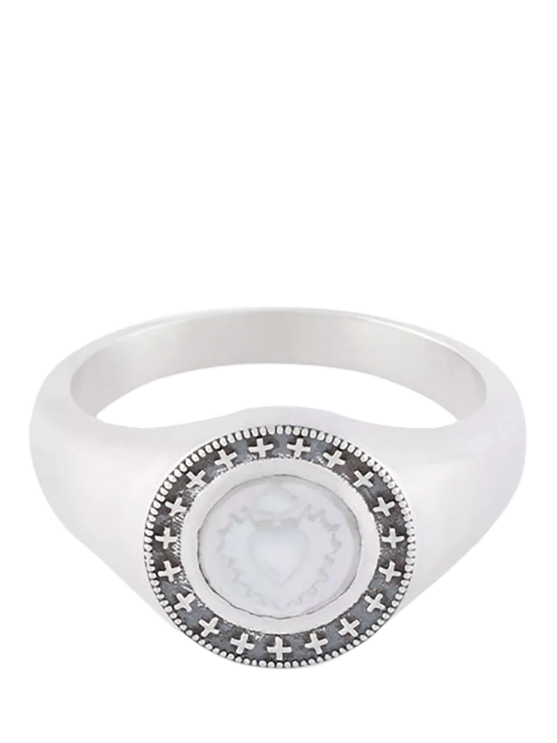 Serge DeNimes sterling silver Ambrose ring 18mm (British brand)