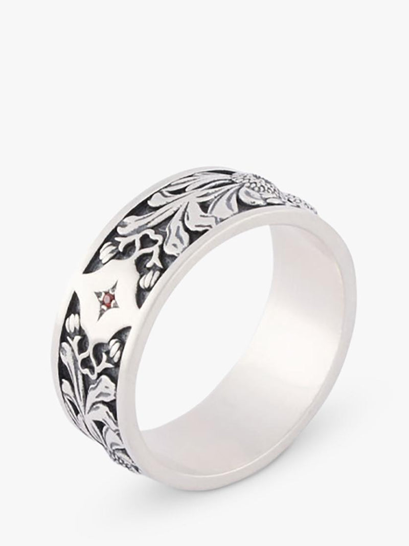 Serge DeNimes Kabuto sterling silver ring 18mm, UK version