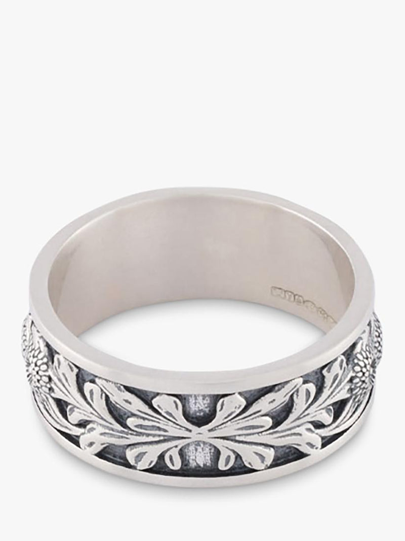 Serge DeNimes Kabuto sterling silver ring 18mm, UK version