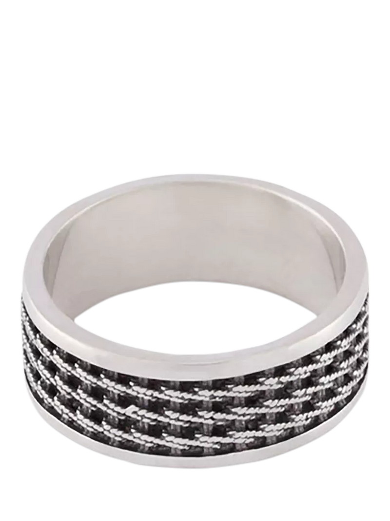 Serge DeNimes sterling silver Kusari ring - British product
