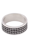 Serge DeNimes sterling silver Kusari ring - British product