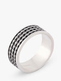 Serge DeNimes sterling silver Kusari ring - British product