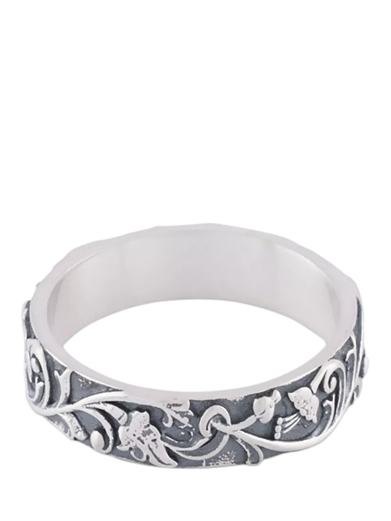 Serge DeNimes sterling silver Pergola ring 18mm (British brand)