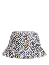 John Lewis Tommy Hilfiger Monogram Jacquard Bucket Hat, Blue- Buy online at McGrocer