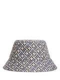 Tommy Hilfiger blue monogram jacquard bucket hat, UK version