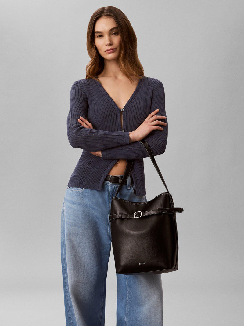 Calvin Klein medium bucket bag black, imported from the UK