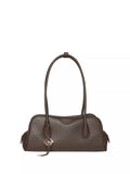 Calvin Klein Emblem Trio shoulder bag dark brown - British product