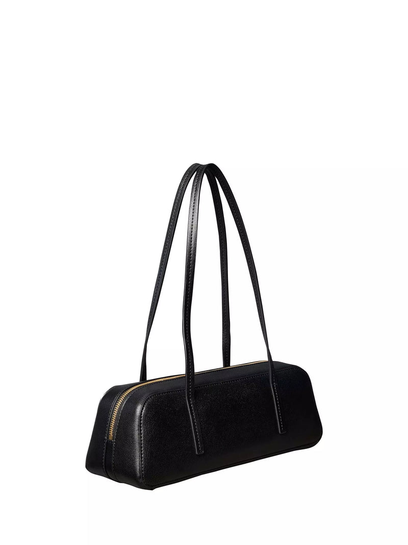 Calvin Klein black foil logo Bauletto shoulder bag, British product