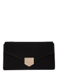 Carvela Maria envelope clutch bag in black, imported from the UK