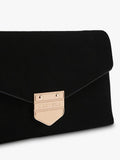 Carvela Maria envelope clutch bag in black, imported from the UK