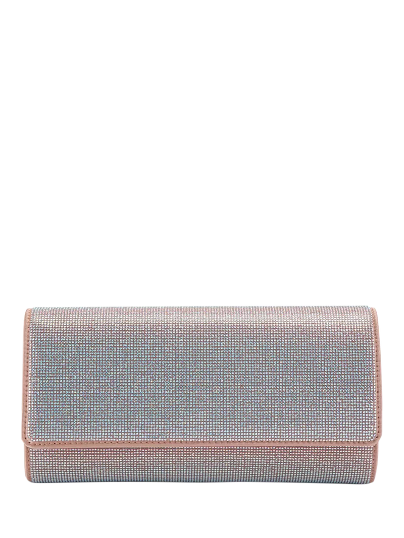 Carvela pale pink embellished clutch bag, UK version