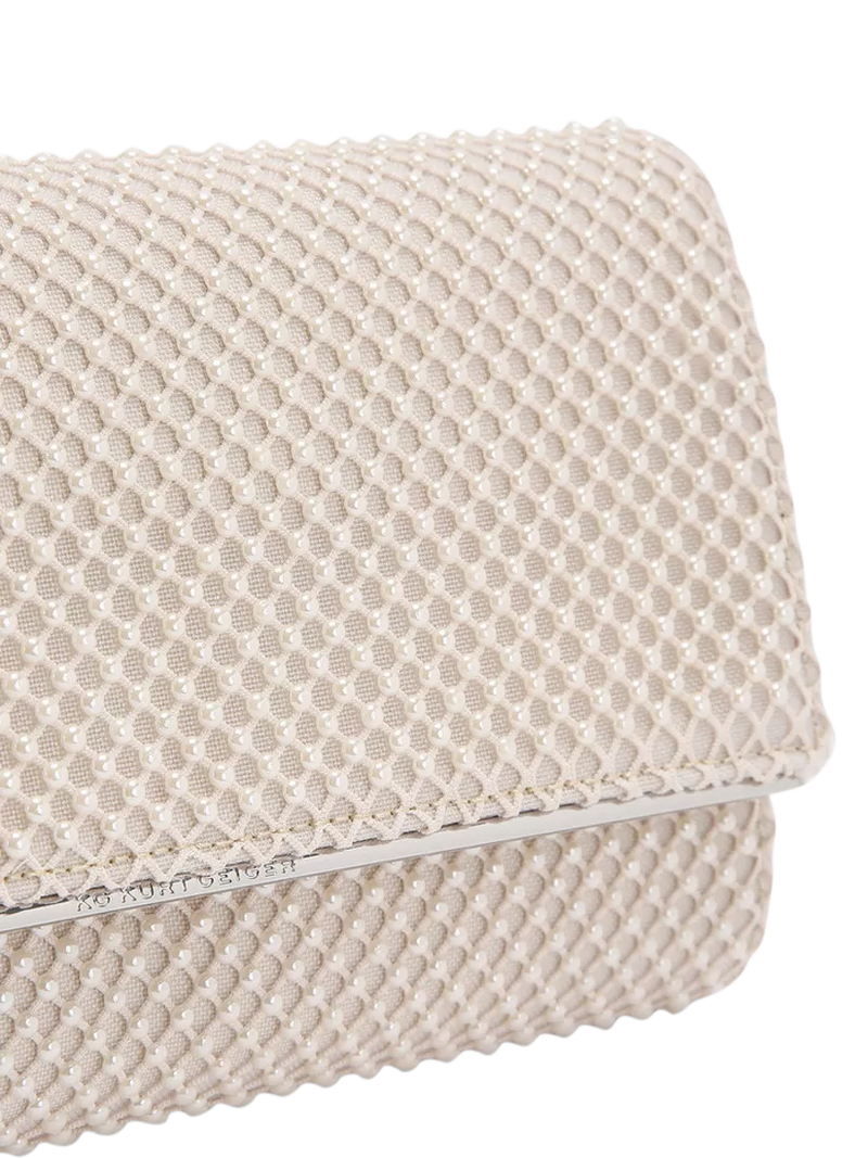 KG Kurt Geiger Tilly pearl clutch bag white - British product
