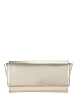 John Lewis KG Kurt Geiger Tilly Faux Leather Clutch Bag, Gold- Buy online at McGrocer