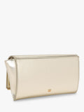 KG Kurt Geiger Tilly faux leather clutch bag in gold, UK version